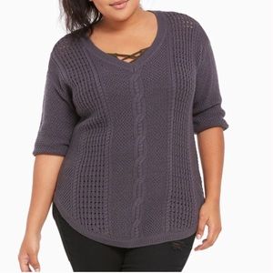 Torrid cable-knit sweater